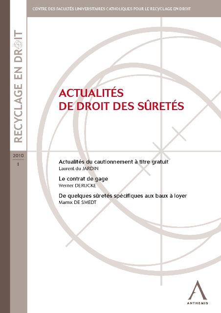 Actualités de droit des sûretés