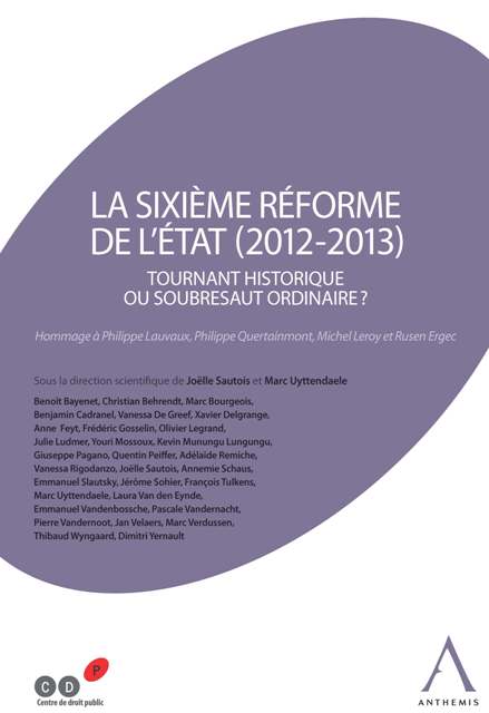 La sixième réforme de l'État (2012-2013)