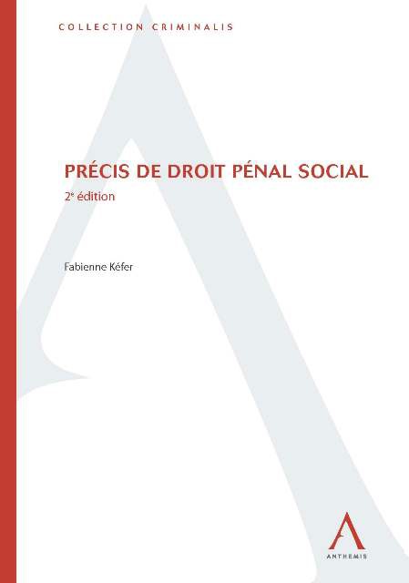 Précis de droit pénal social