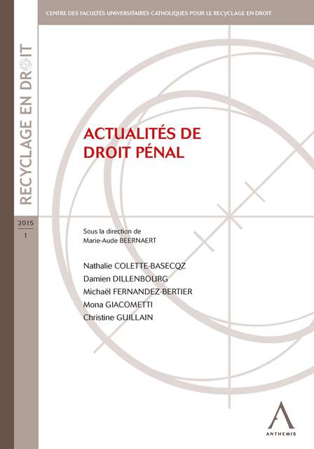 Actualités de droit pénal