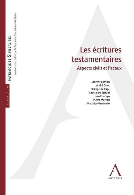 Les écritures testamentaires