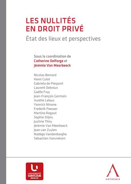 Les nullités en droit privé