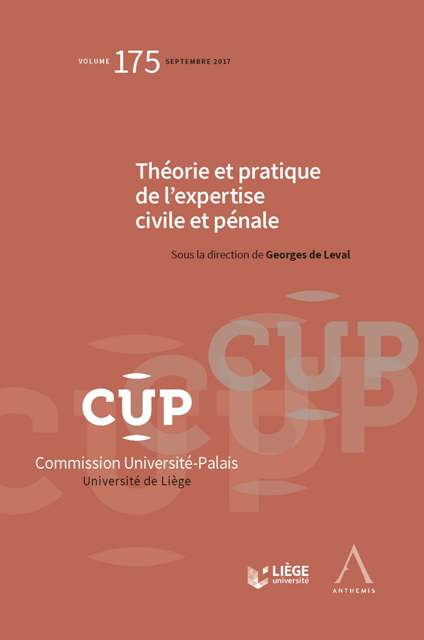 Théorie et pratique de l’expertise civile et pénale