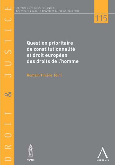 Question prioritaire de constitutionnalité et droit européen des droits de l'homme