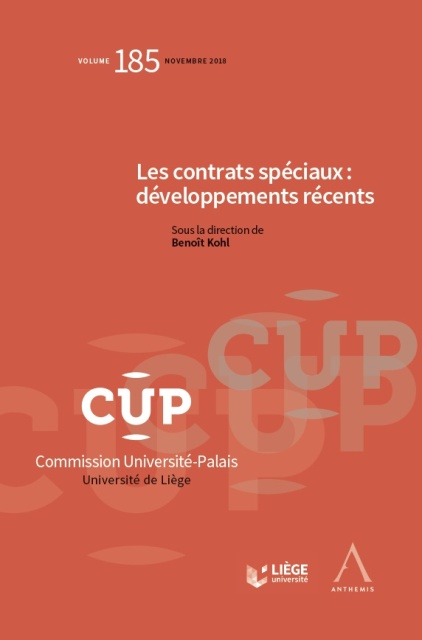Les contrats spéciaux : développements récents
