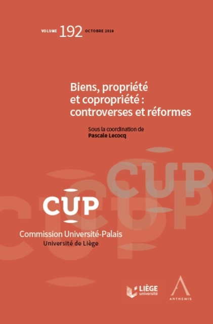 Biens, propriété et copropriété : controverses et réformes