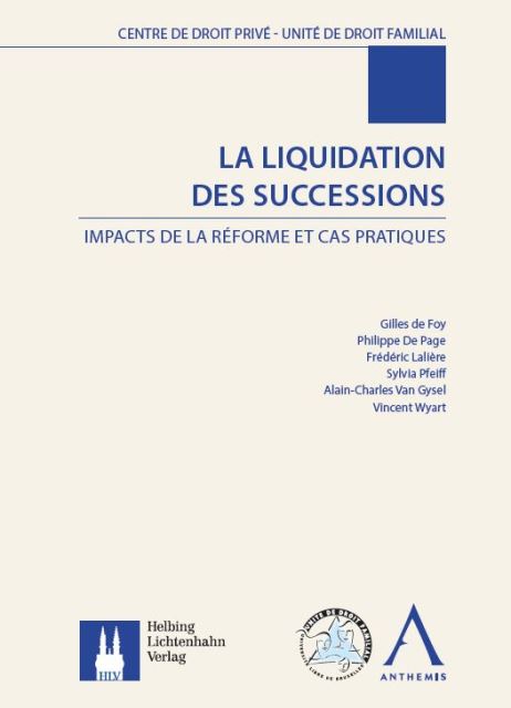 La liquidation des successions