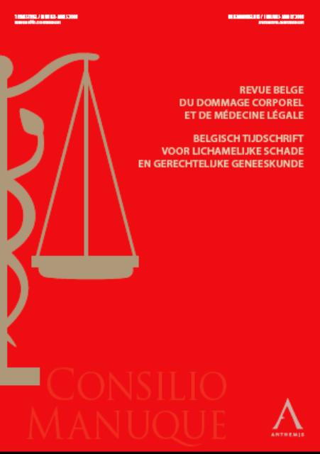 Revue belge du dommage corporel et de médecine légale - Abonnement 
