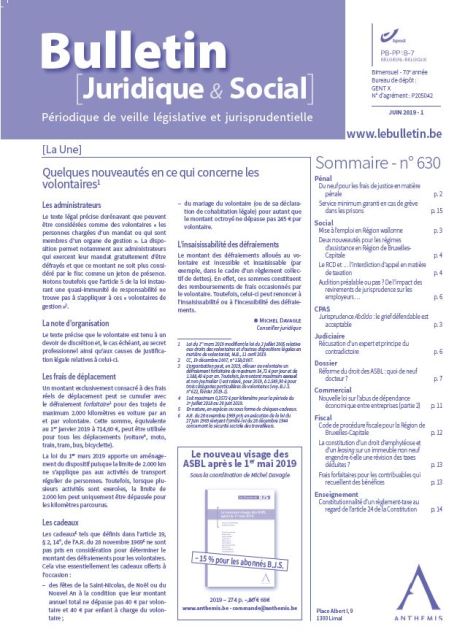 Bulletin Juridique & Social - Abonnement papier + numérique