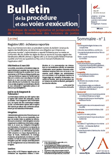 Bulletin de la procédure et des voies d'exécution - Abonnement papier + numérique