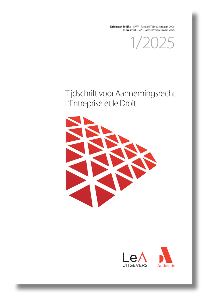L'Entreprise et le Droit -  Tijdschrift voor Aannemingsrecht - Abonnement