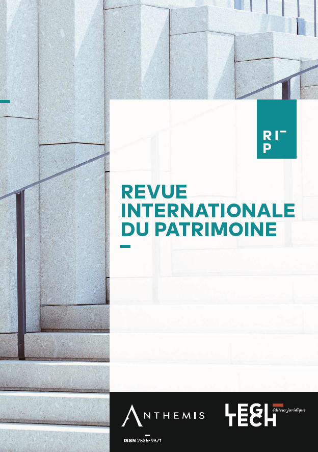 Revue Internationale du Patrimoine - RIP - Abonnement
