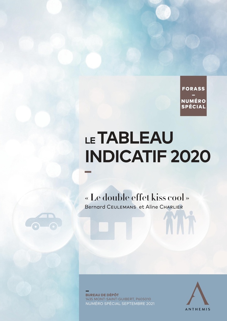 Le tableau indicatif 2020