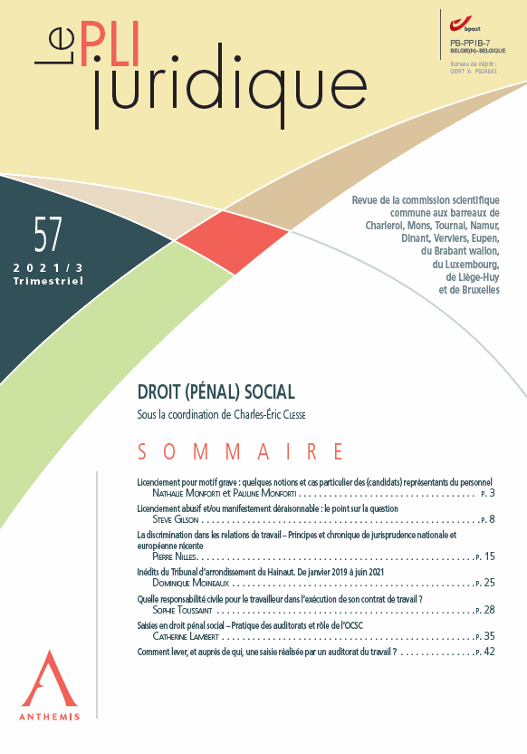 Le Pli juridique n° 57 - Octobre 2021