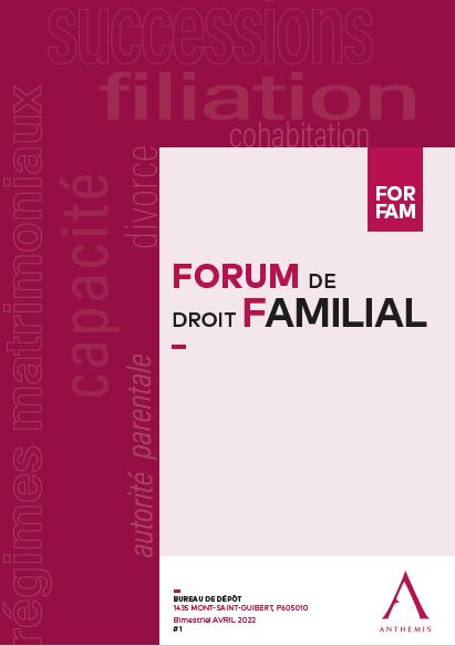Forum de droit familial - Abonnement