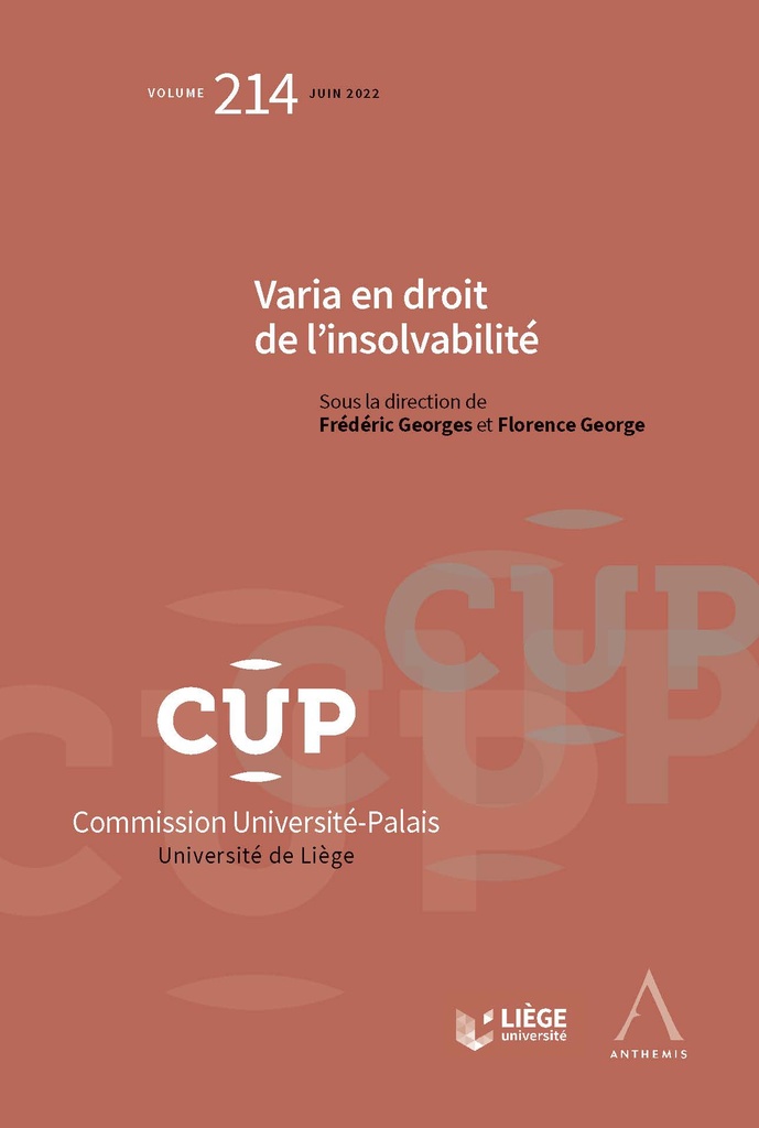 Varia en droit de l'insolvabilité