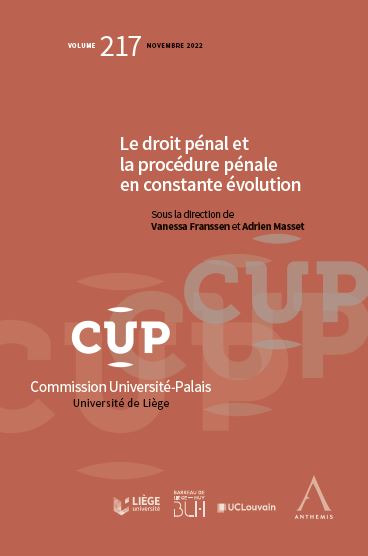 Actualités de droit pénal et de procédure pénale