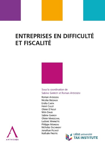 Entreprises en difficulté et fiscalité
