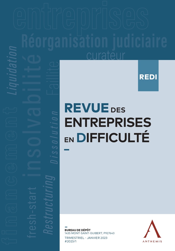 Revue des entreprises en difficulté - Abonnement