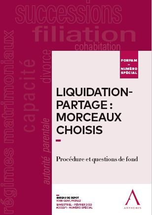 Liquidation-partage : morceaux choisis