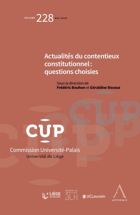 Actualités du contentieux constitutionnel : questions choisies