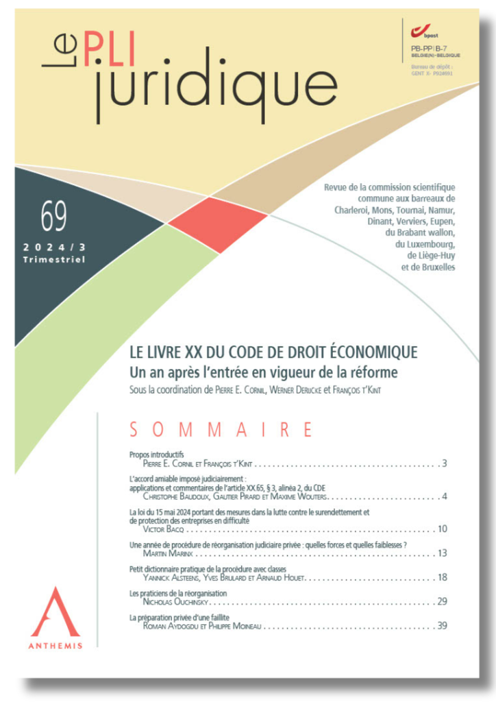 Le Pli juridique 69 - Octobre 2024