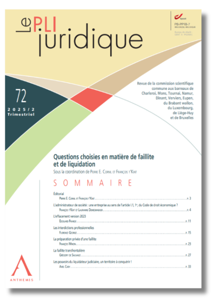 Le Pli juridique 72 - Juin 2025