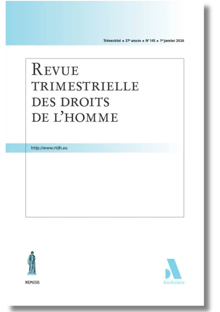 Revue trimestrielle des droits de l'homme 2026/01 - n° 145