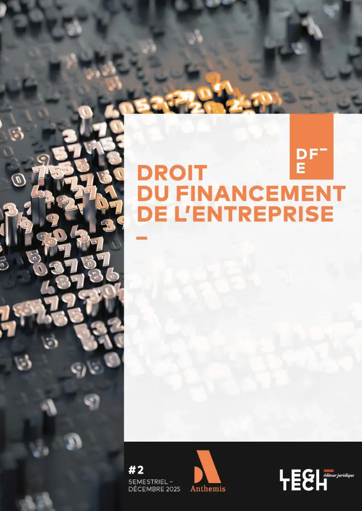 Revue droit du financement de l’entreprise - DFE - Abonnement
