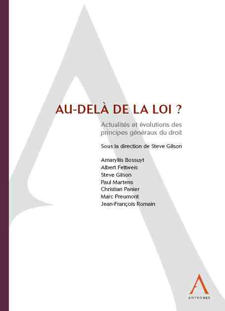 Au-delà de la Loi ?
