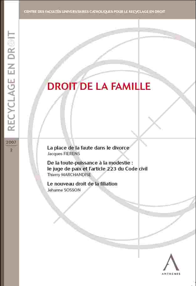 Droit de la famille