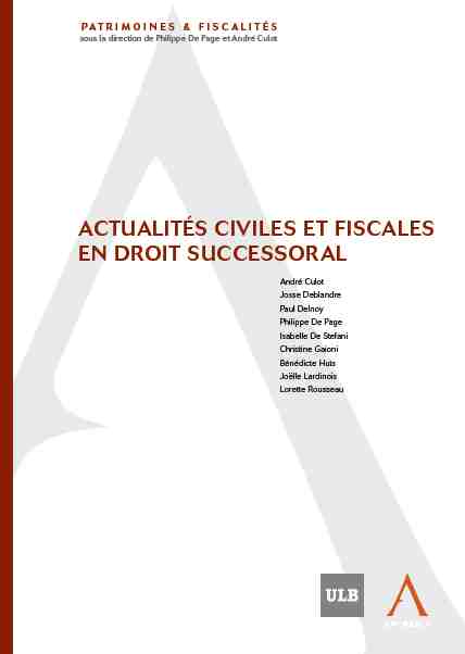 Actualités civiles et fiscales en droit successoral