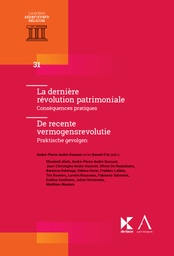[REVOPAT] La dernière révolution patrimoniale / De recente vermogensrevolutie