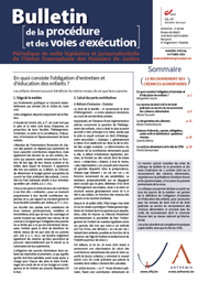 [BULLPROCHS1] Le recouvrement des créances alimentaires
