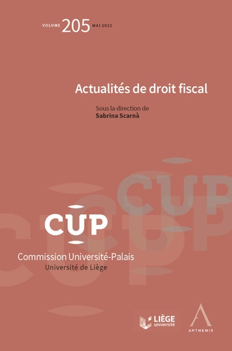 [CUP205] Actualités de droit fiscal