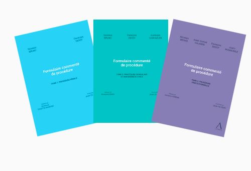 Formulaire commenté de procédure - Tomes 1, 2 et 3