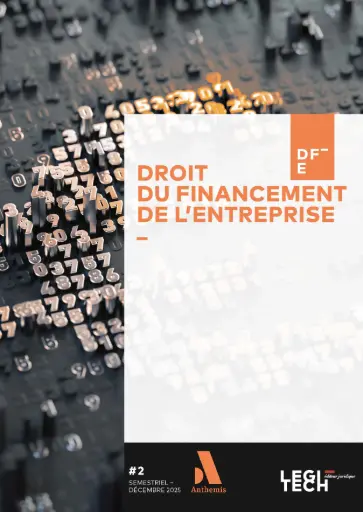 Revue droit du financement de l’entreprise - DFE - Abonnement
