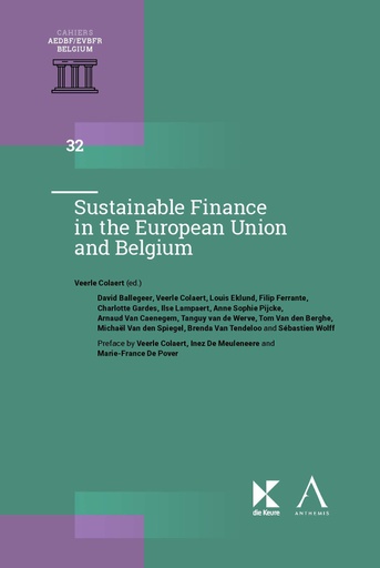 [SUSTFIN] Sustainable Finance in the European Union and Belgium