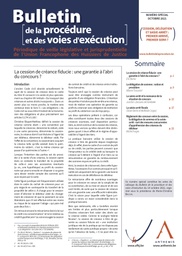 [BULLPROCHS2] Le recouvrement des créances alimentaires - Numéro spécial du Bulletin de la procédure et des voies d'exécution