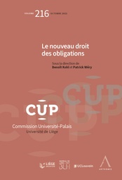 [CUP216] Le nouveau droit des obligations