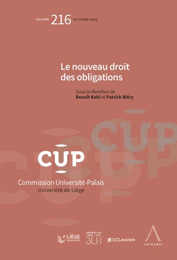 [CUP216] Le nouveau droit des obligations