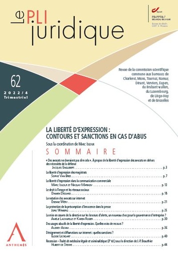 [PLIJUR62] Le Pli juridique 62 - Décembre 2022