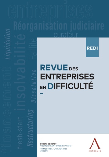 Revue des entreprises en difficulté - Abonnement