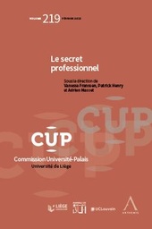[CUP219] Le secret professionnel