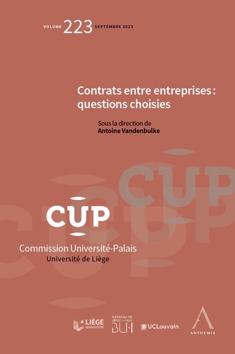 [CUP223] Contrats entre entreprises : questions choisies