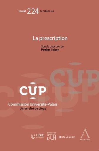 [CUP224] La prescription
