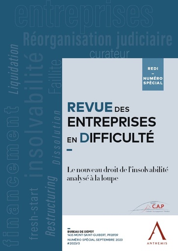[REDI23/3] Le nouveau droit de l’insolvabilité analysé à la loupe