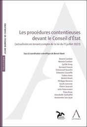 [PROCONSETA] Les procédures contentieuses devant le Conseil d’État