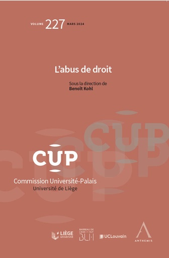 [CUP227] L'abus de droit