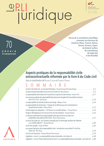[PLIJUR70] Le Pli juridique 70 - Décembre 2024